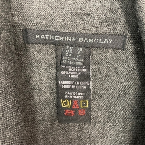 katherine Barclay Asymmetrical Wool Blend Cardigan - Picture 7 of 9